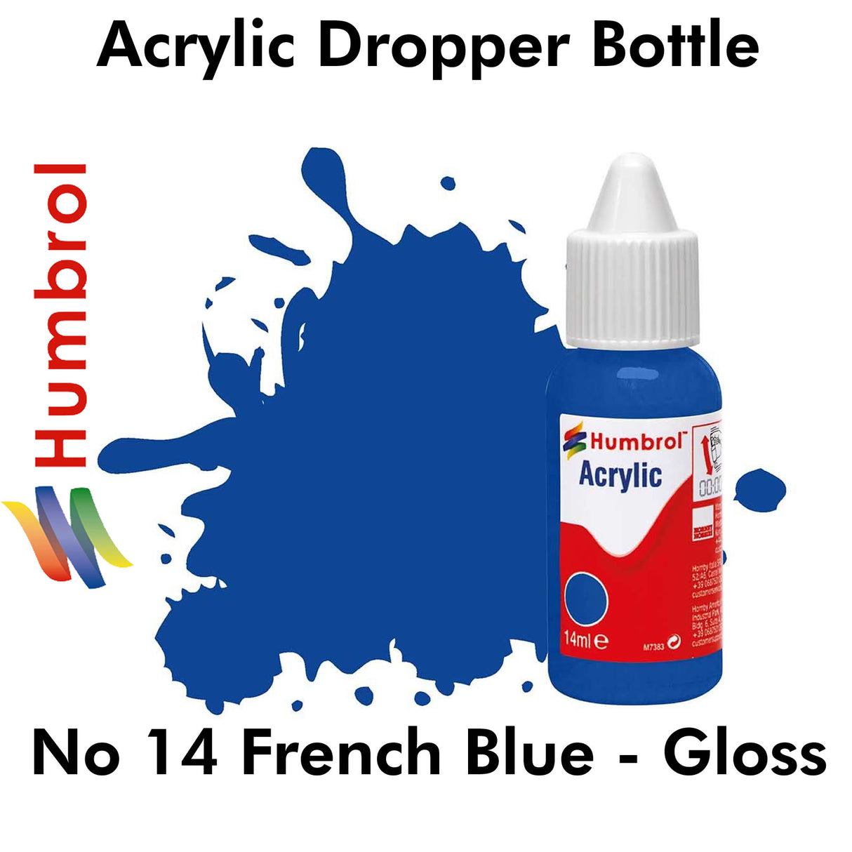 Acrylic Dropper - No 14 French Blue - Gloss | Humbrol | DB0014