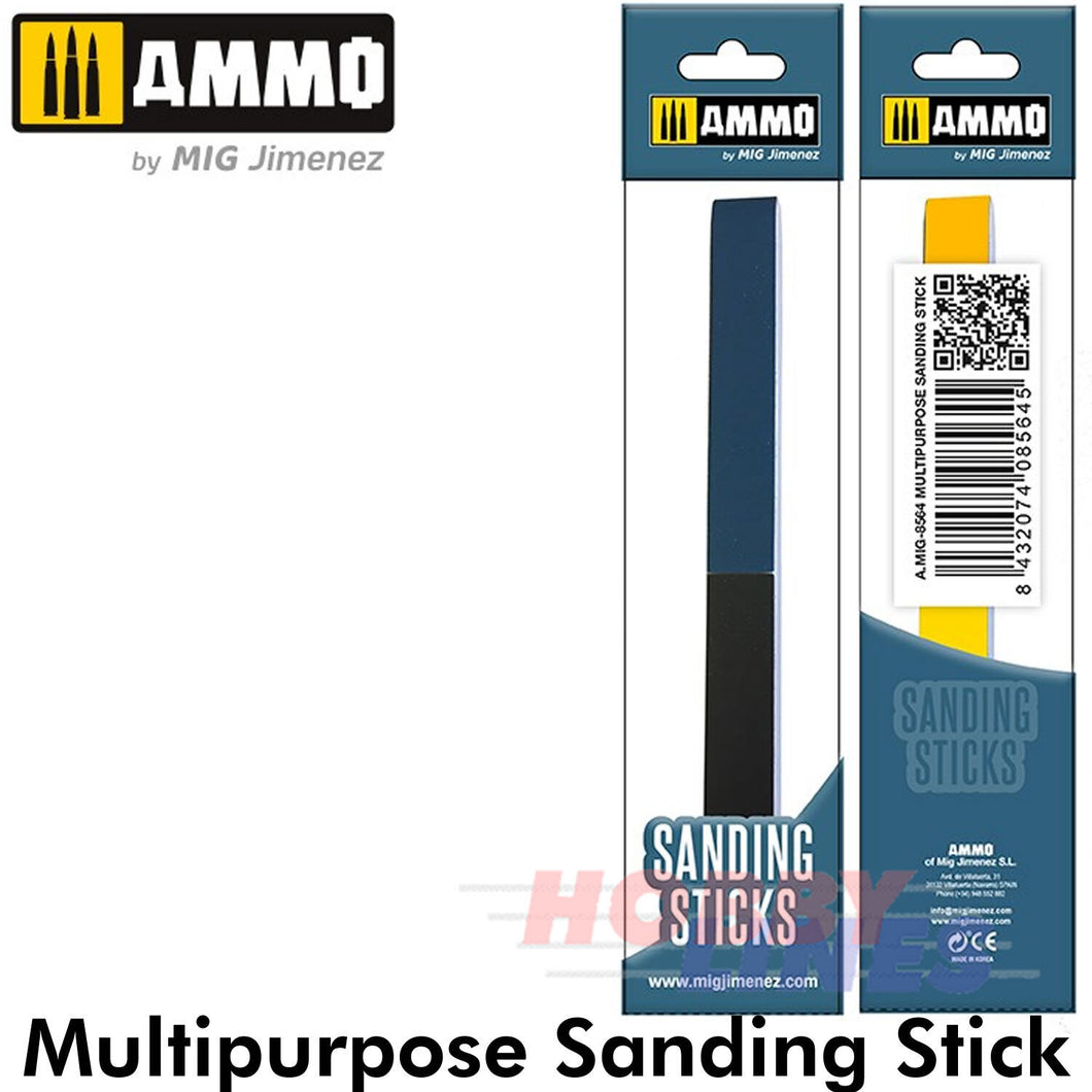 MULTIPURPOSE SANDING STICK 6 grits 150-2000 Ammo by Mig Jiminez AMIG8564