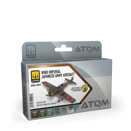 ATOM WWII Imperial Japanese Army Aircraft Set - 6 20ml Acrylic Paint | Ammo by Mig Jimenez 