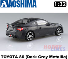 Load image into Gallery viewer, Toyota GT86 (Dark Grey Metallic) Snap Together GT 86 1:32 scale kit Aoshima 0559
