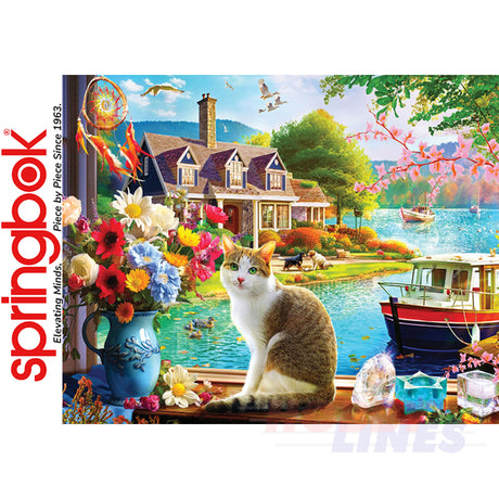 CRISP MORNING 1000 piece SPRINGBOK Jigsaw Puzzle Random Cut Super Deluxe