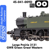 LARGE PRAIRIE 3131 GWR DCC Fitted Steam Locomotive | Dapol  | 4S-041-009D