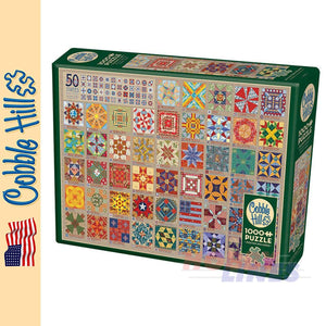 50 States Quilt Blocks Cobble Hill puzzle 1000pc CH40050