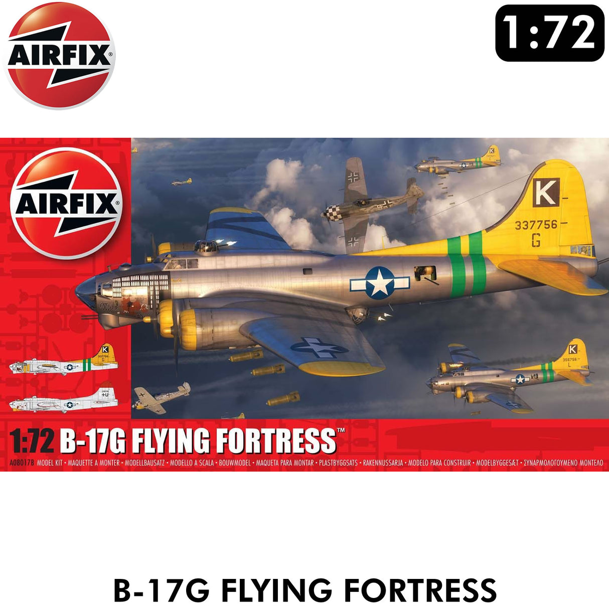 B-17G Flying Fortress WWII USAF Bomber - 1:72 Model Kit | Airfix | A08017B