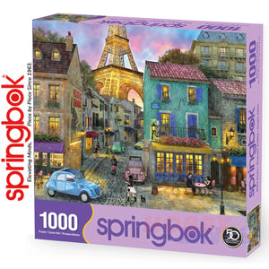 EIFFEL MAGIC 1000 piece SPRINGBOK Jigsaw Puzzle Random Cut Super Deluxe