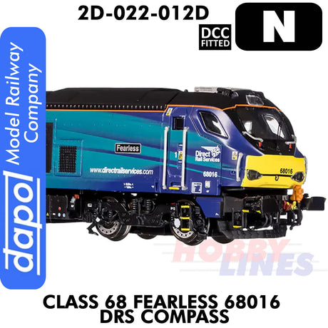 Class 68 Fearless 68016 DRS Compass - DCC Fitted | Dapol | 2D-022-012D