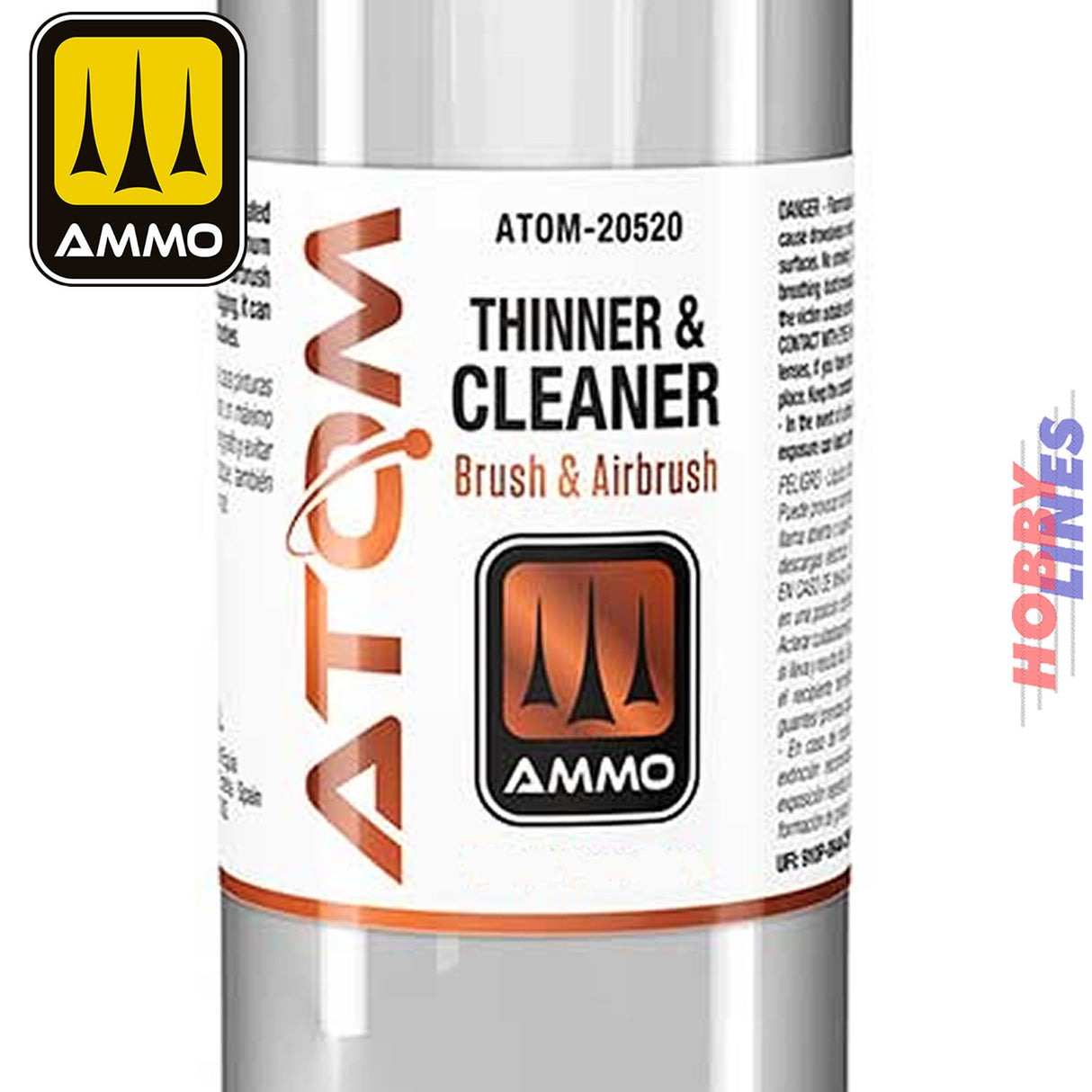 Thinner & Cleaner Acrylic 400ml bottle Ammo by Mig Jimenez ATOM 20520