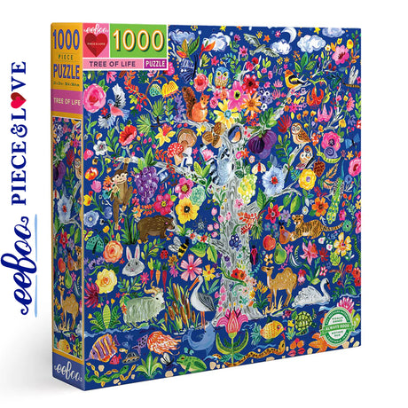 eeBoo TREE OF LIFE 1000 pc Square Jigsaw Puzzle Super Deluxe PZTTOL
