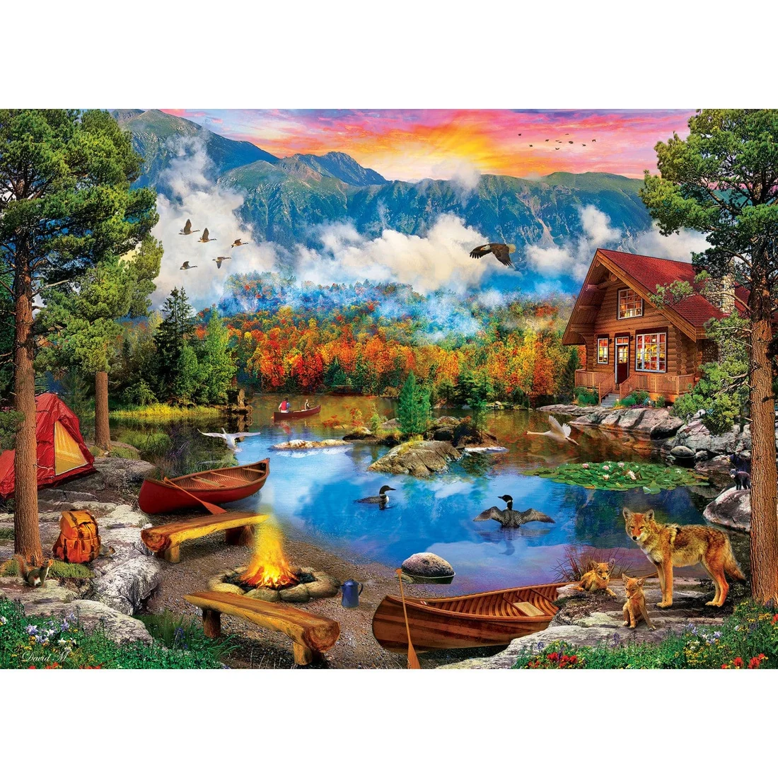 Sunset Canoe - 1000pc Puzzle | Masterpieces | MSP-72130