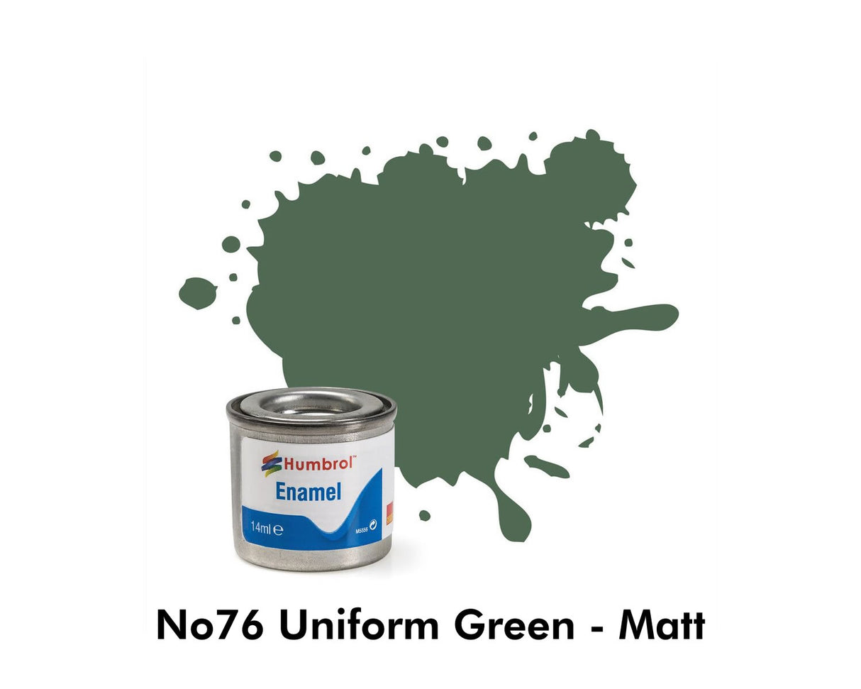 Enamel Tinlets No 76 Uniform Green Matt