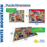 Christmas Calendar - 1000pc Puzzle | White Mountain | 1632pz