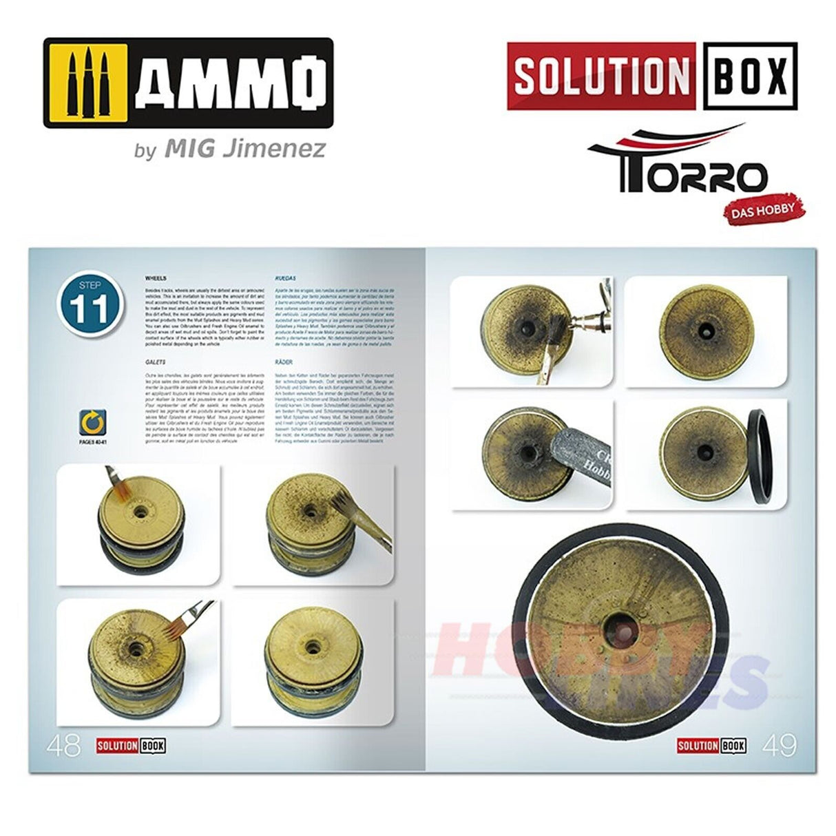 WWII GERMAN TANKS Colours & Weathering System Solution Box 2414300000 Ammo Mig