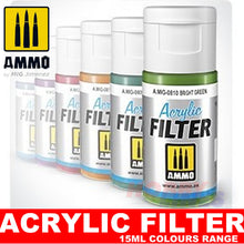 Load image into Gallery viewer, Ammo ACRYLIC FILTER 15ml Full Range of 30 Filter Colours Mig Jimenez
