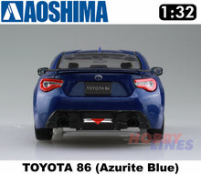 Load image into Gallery viewer, Toyota GT86 (Azurite Blue) Snap Together GT 86 1:32 scale kit Aoshima 05598
