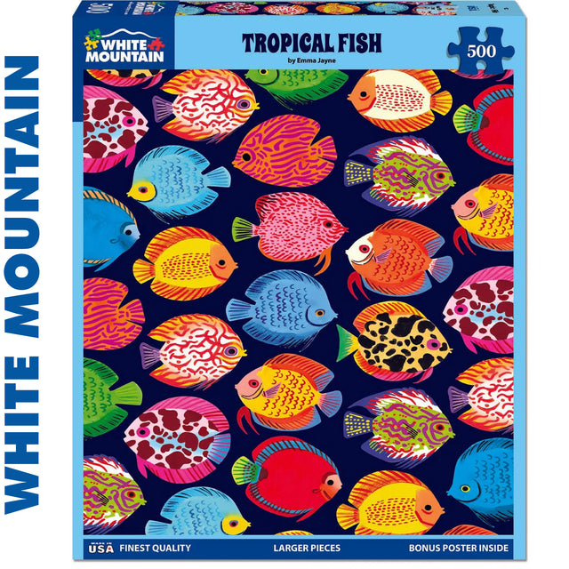 Tropical Fish - 500pc Puzzle | White Mountain | 1982pz