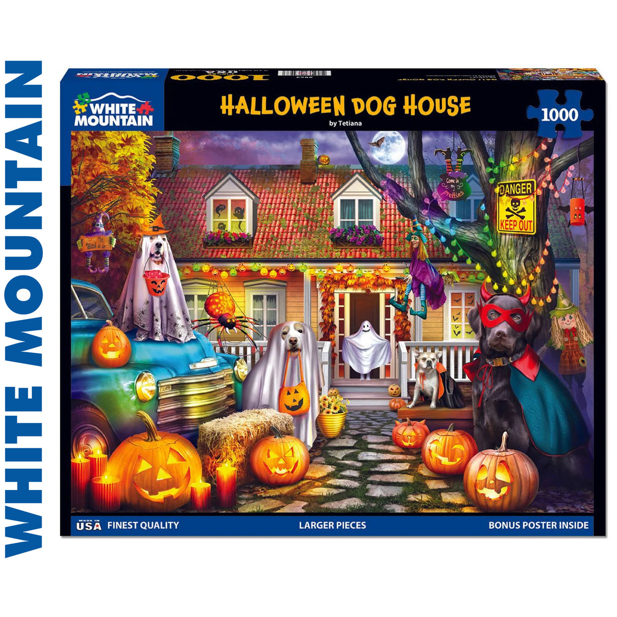 Halloween Dog House - 1000pc Jigsaw Puzzle | White Mountain | 2063pz