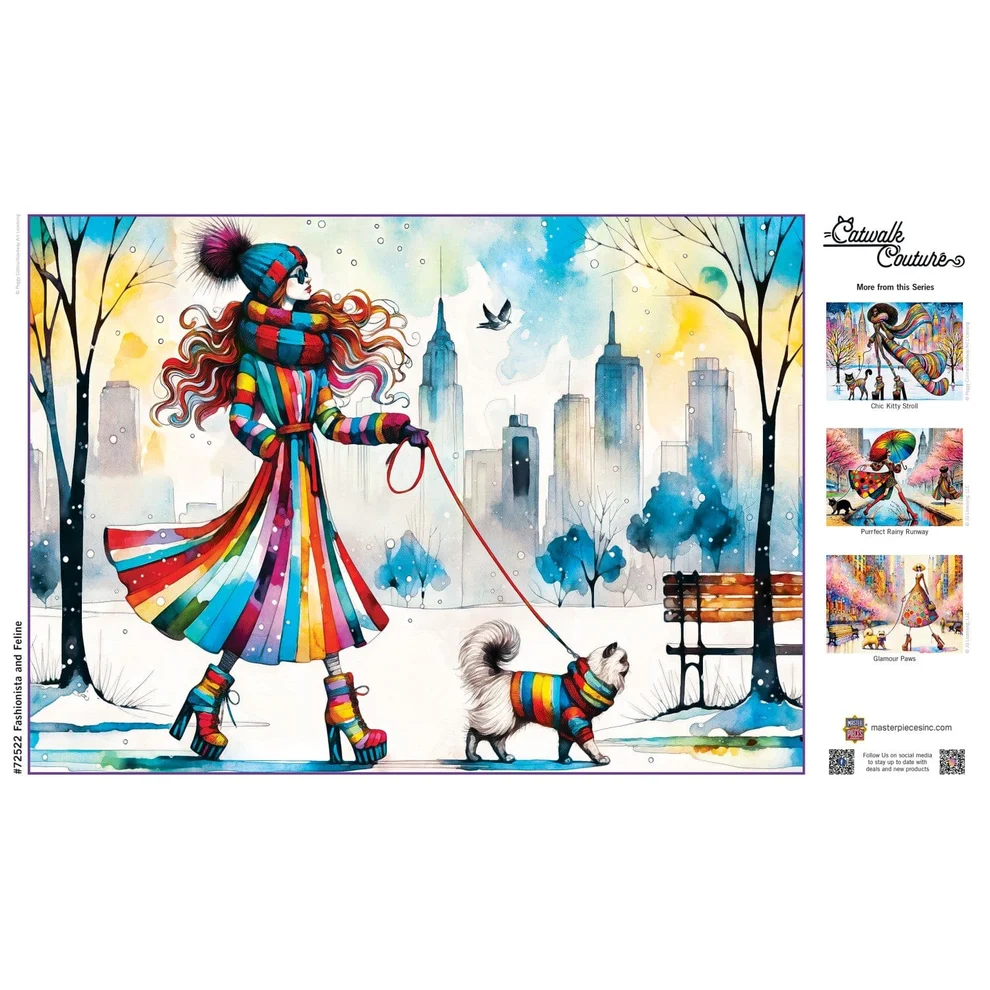 Fashionista and Feline - 1000pc Puzzle | Masterpieces | 72522