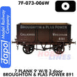 7 Plank 9' w/b 3 Door Broughton & Plas Power 891 | Dapol | 7F-073-006W