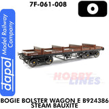 Bogie Bolster Wagon E B924368 Steam Bauxite | Dapol 7F-061-008