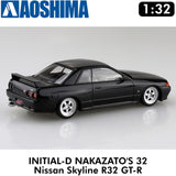 INITIAL-D NAKAZATO'S 32 Nissan Skyline SNAPKIT Aoshima 06793