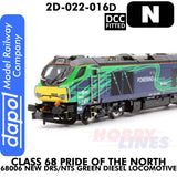 Class 68 Pride of the North 68006 New DRS/NTS Diesel -  DCC Fitted | Dapol | 2D-022-016D
