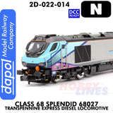 Class 68 Splendid 68027 Transpennine Express Diesel  -DCC Ready | Dapol | 2D-022-014