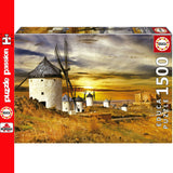 Wind Mills Consuegra 1500 Piece Jigsaw Puzzle | Educa | 19618
