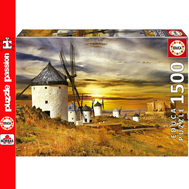 Wind Mills Consuegra 1500 Piece Jigsaw Puzzle | Educa | 19618