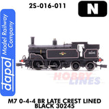 M7 0-4-4 BR Late Crest Lined Black 30245 | Dapol | 2S-016-011