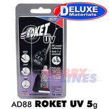 ROKET UV 5g adhesive & activation light plastic wood metal AD88 Deluxe Materials