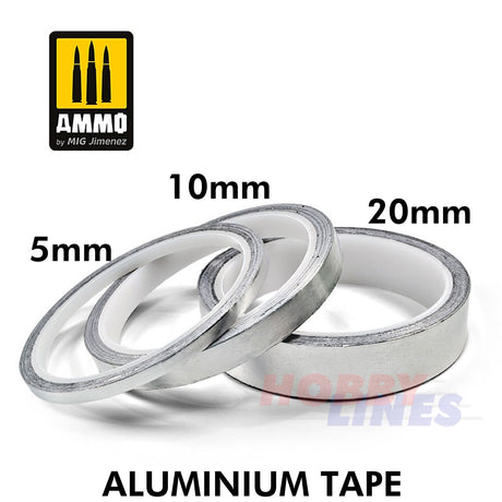 Aluminium tape - 5mm x 10m | Ammo by Mig Jimenez | MIG8249