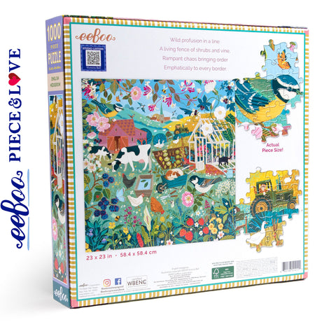 English Hedgerow  1000 pc Puzzle | eeBoo |  PZTEHG