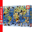 Educa ONE HUNDRED ENDANGERED SPECIES 500pc Super Deluxe Jigsaw Puzzle 19908