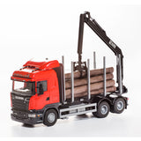 Timber Truck with Crane - Toy Truck - 1:25  | EMEK | 75-7004-50