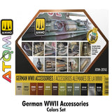 ATOM German WWII Accessories Set -12 20ml Acrylic Paint | Ammo by Mig Jimenez 