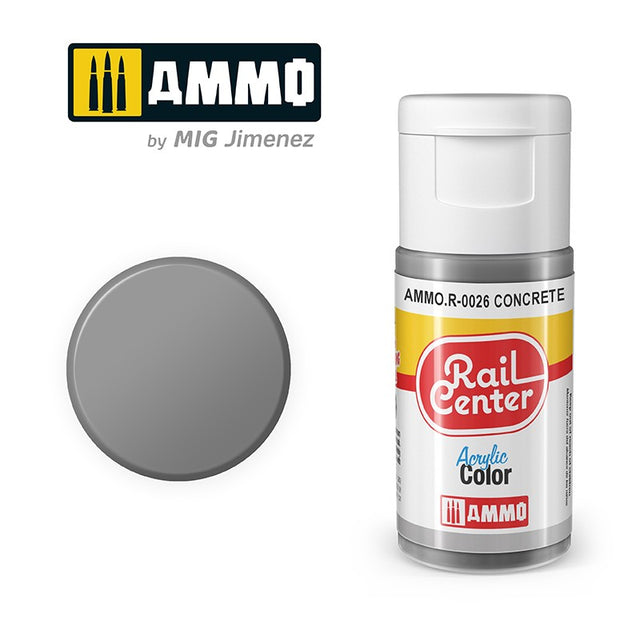 Rail Center - Concrete - 15ml | Ammo by Mig Jimenez | MIGR0026
