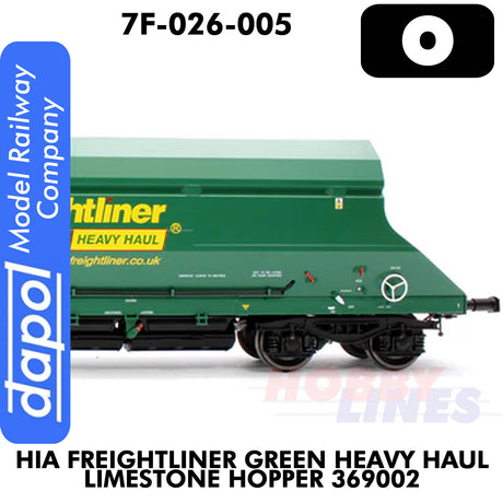 HIA Freightliner Green Heavy Haul Limestone Hopper 369002 | Dapol | 7F-026-005