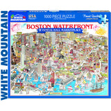 BOSTON WATERFRONT 1000 pc super deluxe Jigsaw Puzzle WHITE MOUNTAIN 07