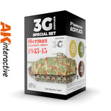 3G Special Set - German Standard Colors 1943 - 45 - 3 x 17ml Acrylic Paint | AK interactive | AK11664