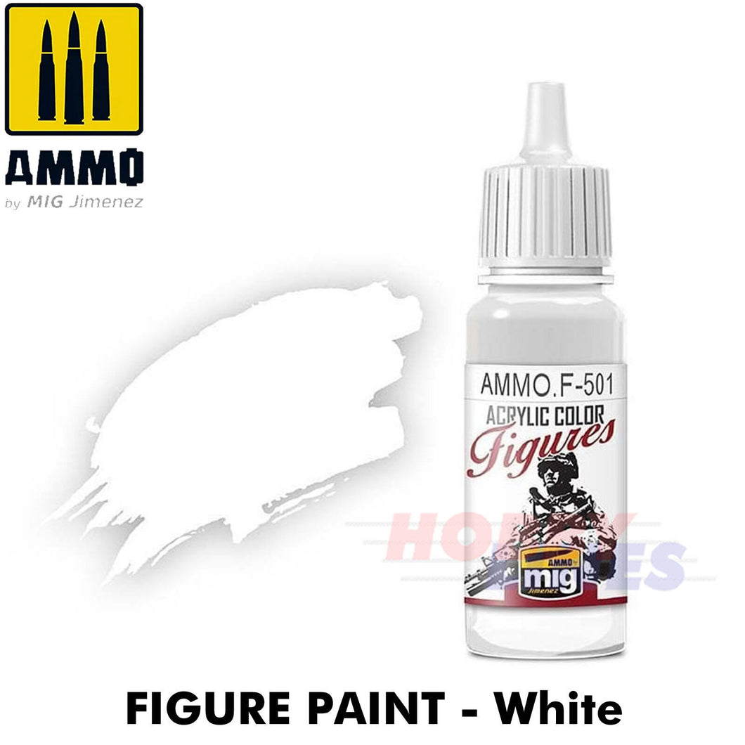 Ammo ACRYLIC COLOUR for FIGURES 17ml jar agitator ball Full Range Mig Jimenez