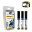 Oilbrusher Set - Blue Patinas Set - 3 x 10ml | Ammo by Mig Jimenez | MIG7510