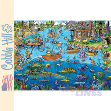 Load image into Gallery viewer, DoodleTown: Gone Fishing Cobble Hill puzzle 1000pc CH44503
