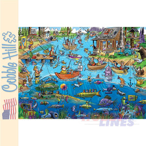 DoodleTown: Gone Fishing Cobble Hill puzzle 1000pc CH44503