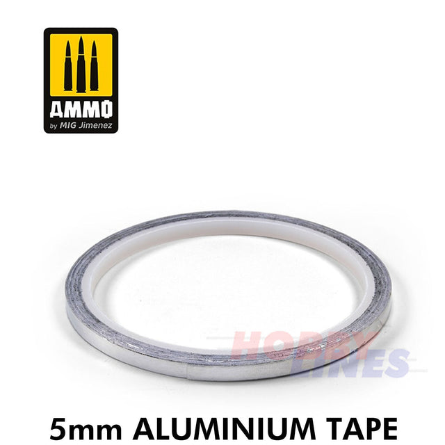 Aluminium tape - 5mm x 10m | Ammo by Mig Jimenez | MIG8249