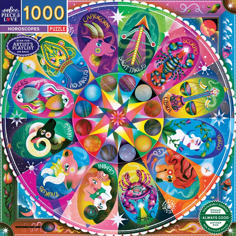 Horoscopes 1000pc Puzzle | eeBoo | PZT655
