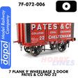 7 Plank 9' Wheelbase 2 Door Pates & Co No 22 Wagon | Dapol | 7F-064-006
