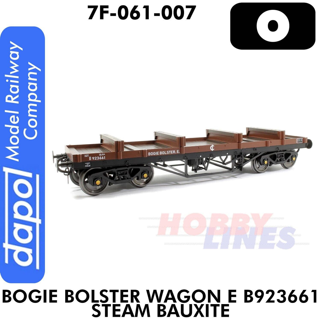 Bogie Bolster Wagon E B923661 Steam Bauxite | Dapol | 7F-061-007
