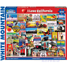 Load image into Gallery viewer, I LOVE CALIFORNIA 1000 Piece Jigsaw Puzzle
