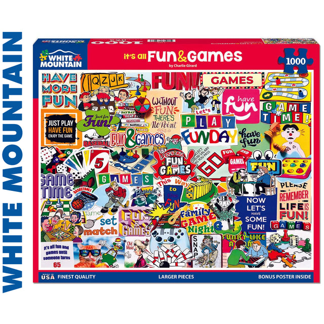 It's all fun and games - 1000pc Puzzle | White Mountain |  1902pz