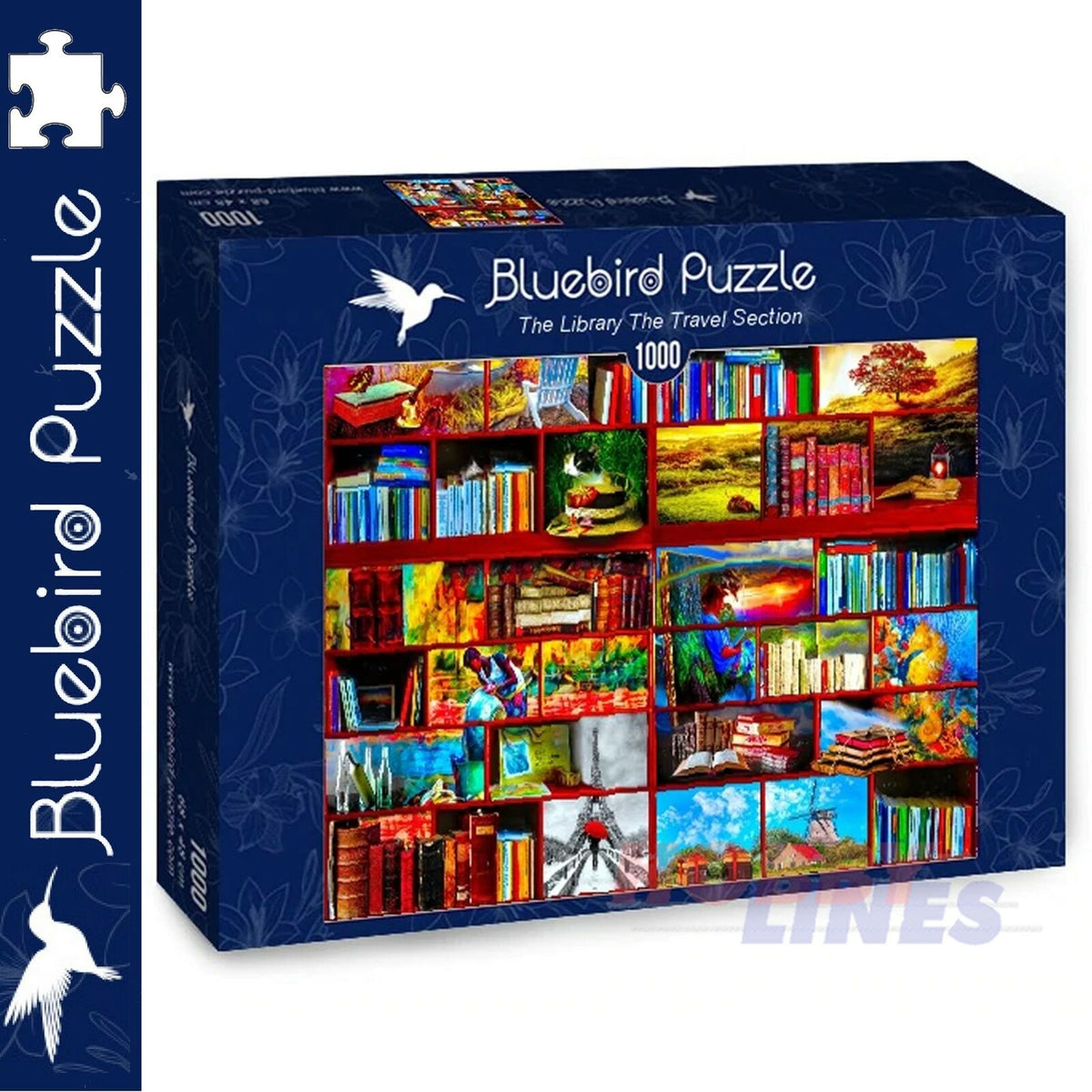 The Library The Travel Section - 1000pc Puzzle | Bluebird | 70212